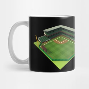 Baseball Stadium Voxel Art Mug